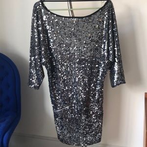 Sequin party mini dress